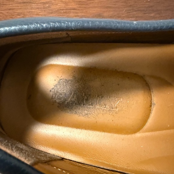 Bally Driving Loafers Mens Blue Leather Sz 11 Pinton - Picture 11 of 11